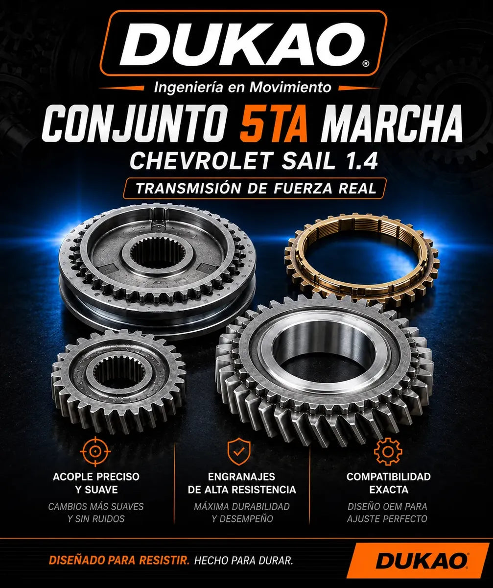 Kit Caja De Maza 5ta Chevrolet Sail 1.4 Dukao