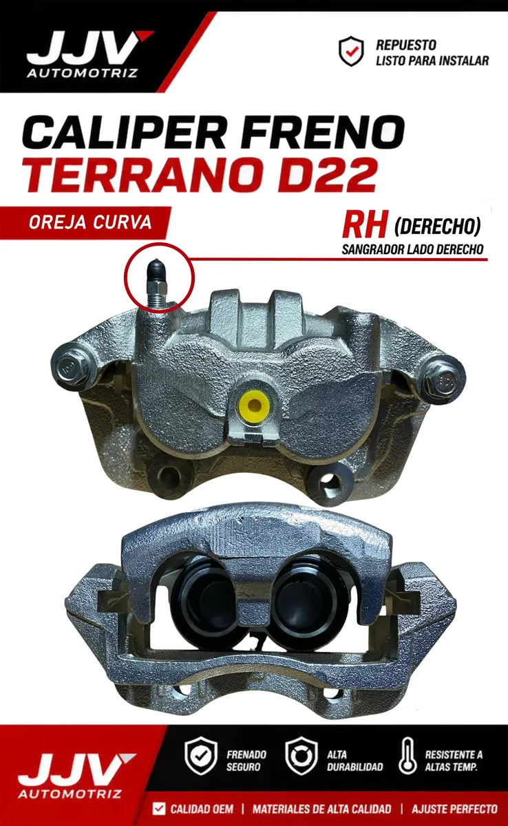 Caliper Derecho Oreja Curva Nissan Terrano D22 2.5 3,0