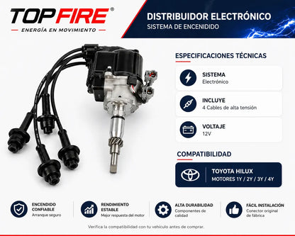 Distribuidor Toyota Hilux 4y Encendido Electrónico Top Fire
