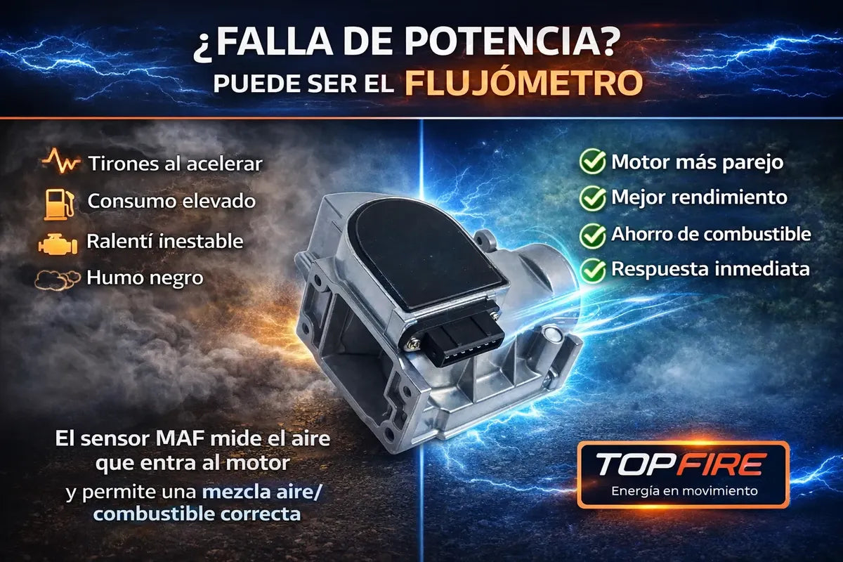 Flujómetro Toyota Hilux-sensor Maf 1989-94 2.4 22re Top Fire