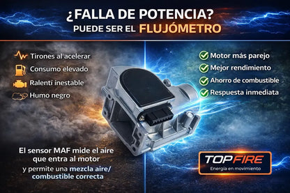 Flujómetro Toyota Hilux-sensor Maf 1989-94 2.4 22re Top Fire