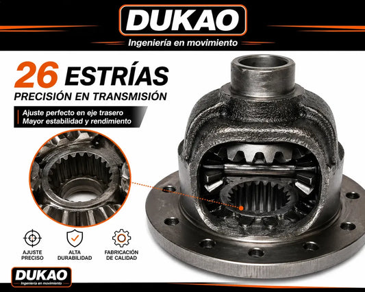 Caja Satelite Dmax 2.5 3.0 3.5 Trasera 26 Estrias Dukao