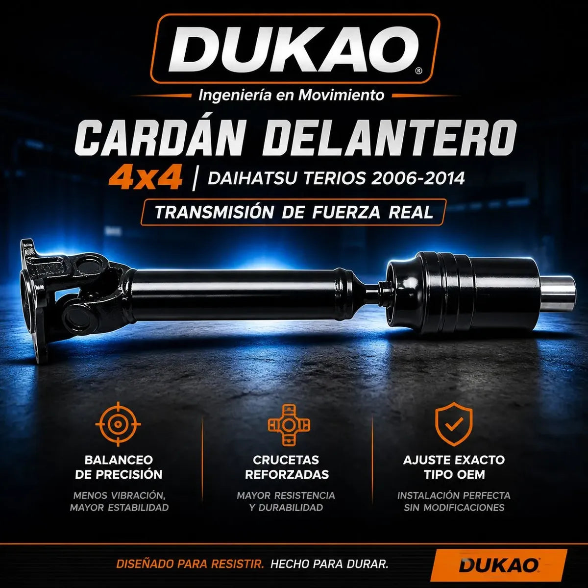Cardan Delantero Daihatsu Terios 1.5 2006-2014 Dukao