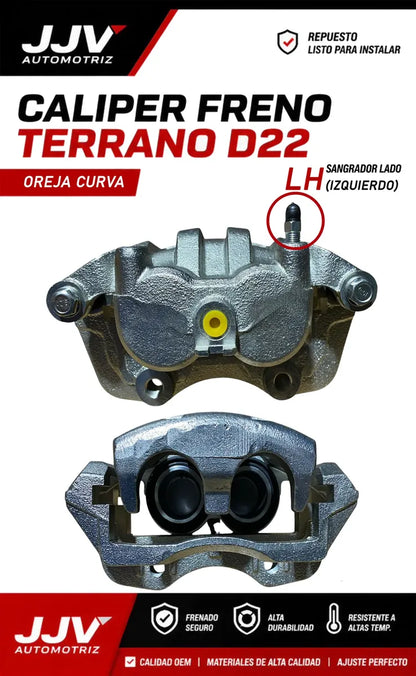 Caliper Izquierdo Oreja Curva Nissan Terrano D22 2.5 3.0