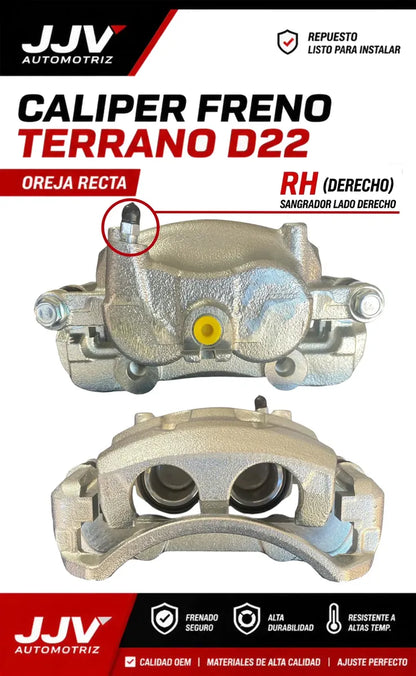 Caliper Derecho Oreja Recta Nissan Terrano Qd32 Td27