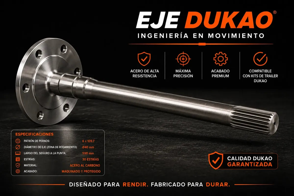 Eje Trasero Toyota Hilux 4x4 1987/93 2.2 4y Dukao