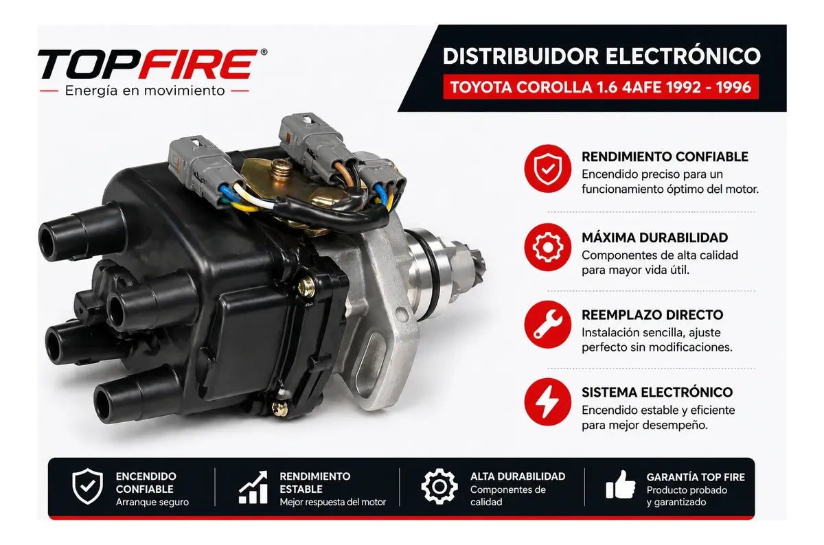Distribuidor Toyota Corolla 4afe 1.6 1993 - 1998 Topfire