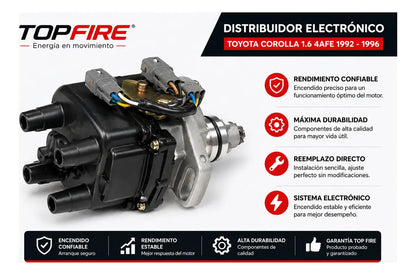 Distribuidor Toyota Corolla 4afe 1.6 1993 - 1998 Topfire