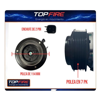 Compresor Aire Mazda Bt50 2.2 3.2 13/20 Top Fire