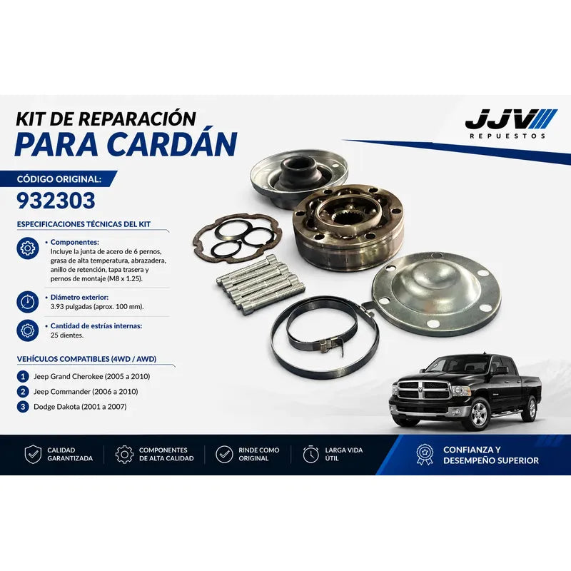 Cardan Reparacion Jeep Grand Cherokee Liberty 1999-07 25 Est
