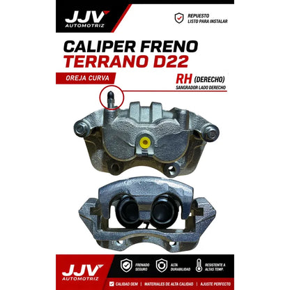 Caliper Derecho Oreja Curva Nissan Terrano D22 2.5 3,0