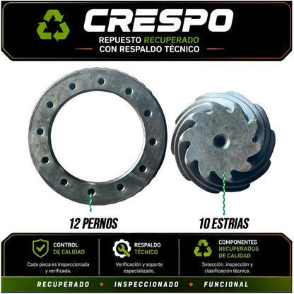 Corona Y Piñon 43x10 Trasera Chevrolet Dmax Crespo