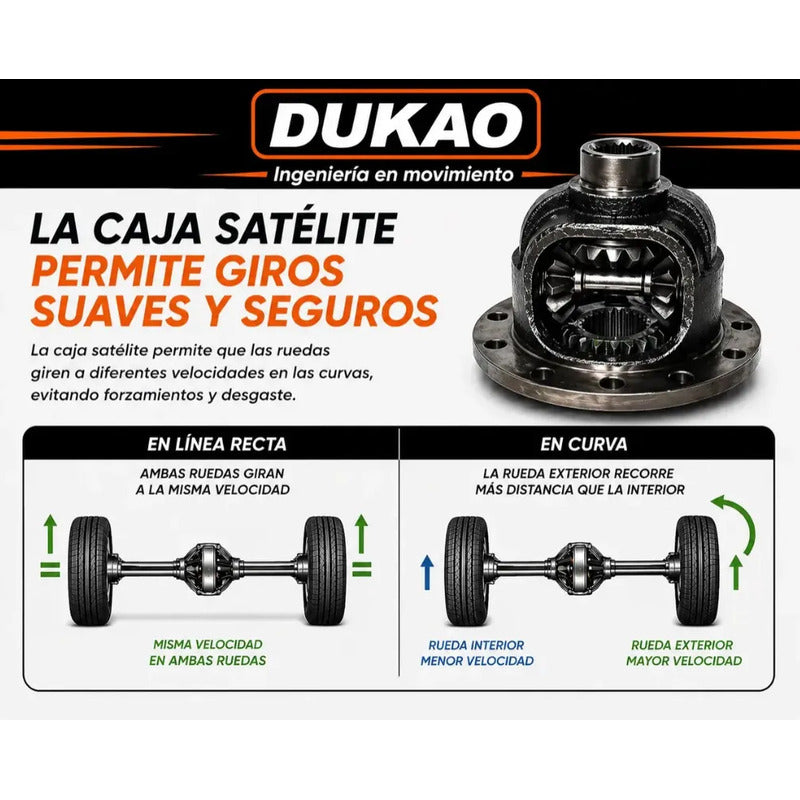Caja Satelite Delantera Toyota Hilux 06/15 2.5   2kd Dukao