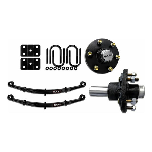 Eje Carro Arrastre Kit Masas Paquetes 1500kg 6x139.7 Dukao Negro