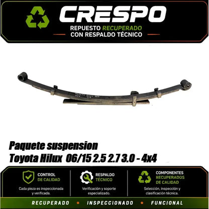 Paquete De Resorte Toyota Hilux 06/15 4x4 Crespo