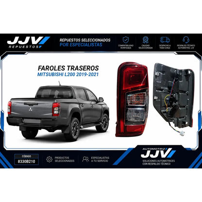 Farol Trasero Derecho Mitsubishi L200 2.4 2019-2022 Derecho/pasajero Rojo