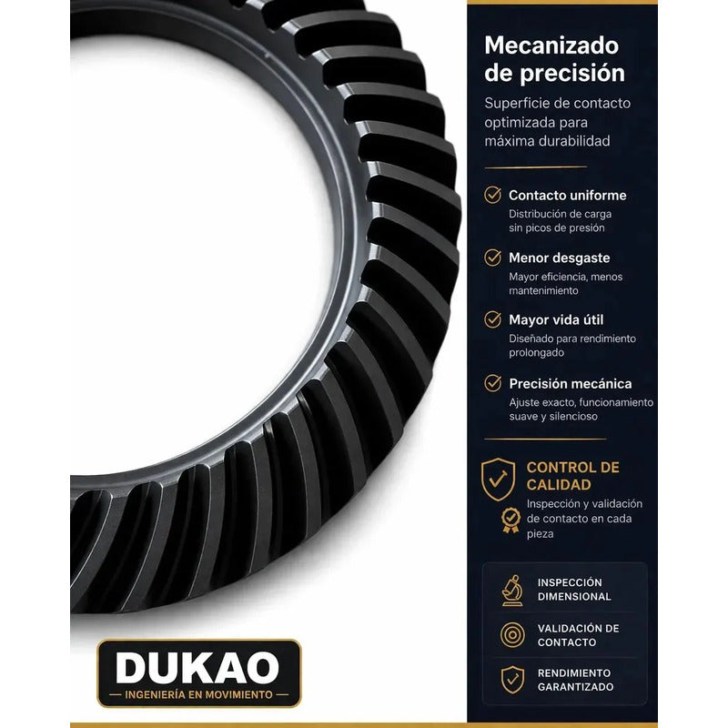 Piñon Y Corona Toyota Hilux Trasera 43/12 3.583 Dukao