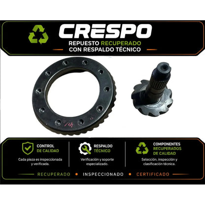 Corona Piñon Toyota Delantera 41x11 Hilux 2006-2015 Crespo