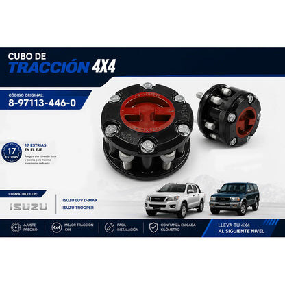 Juego Cubos Traccion Chevrolet Luv 17 Estrías
