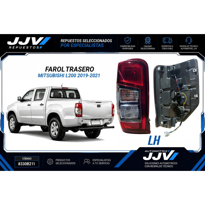 Farol Trasero Izquierdo Mitsubishi L200 2.4 2019-2022 Izquierdo/conductor Rojo