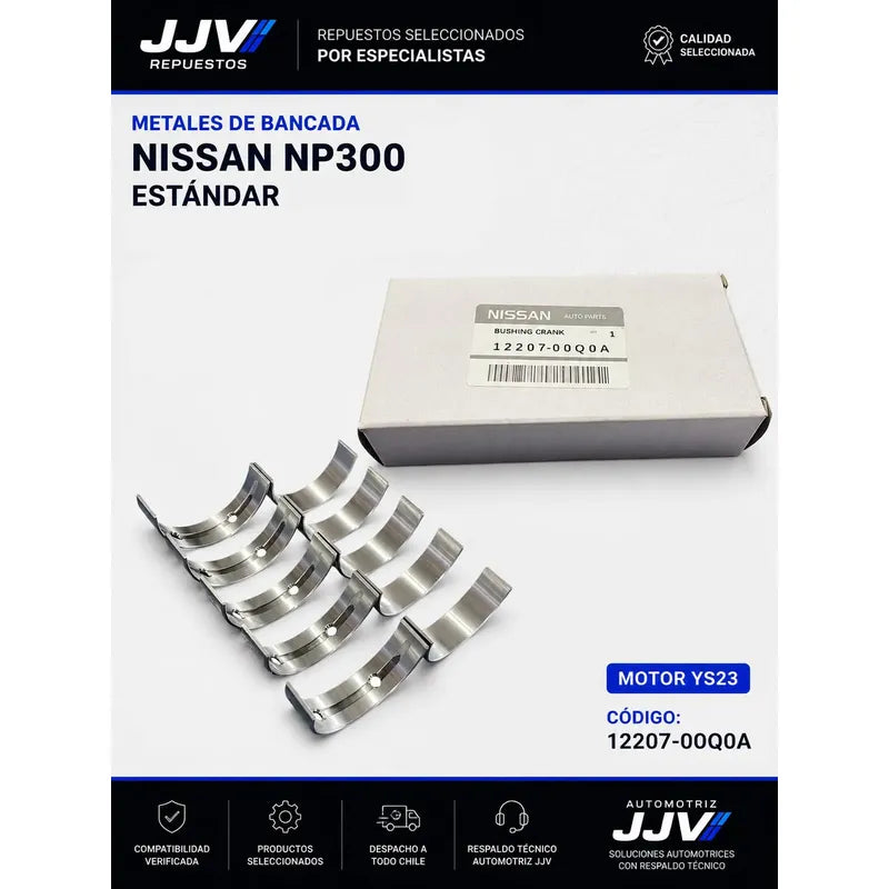 Juego Metal Bancada Nissan Np300 Std Motor 2.3 Ys23