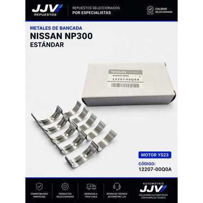 Juego Metal Bancada Nissan Np300 Std Motor 2.3 Ys23