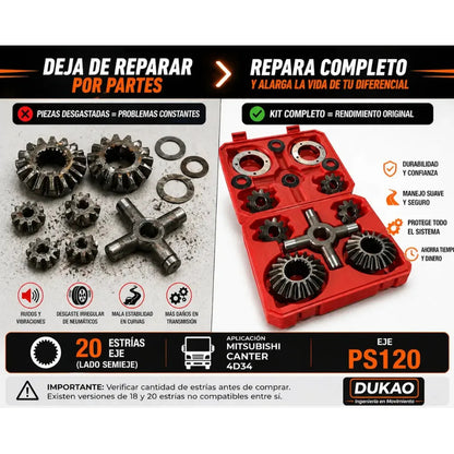 Diferencial Canter/migthy Eje 20 S Porta Corona Dukao