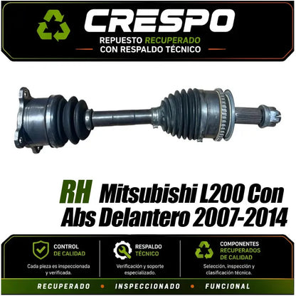 Eje Palier Rh Mitsubishi L200 Con Abs 2007-15 Crespo
