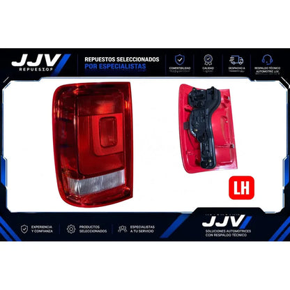 Farol Trasero Izquierdo Para Volkswagen Amarok 2010-2017 Izquierdo/conductor Rojo