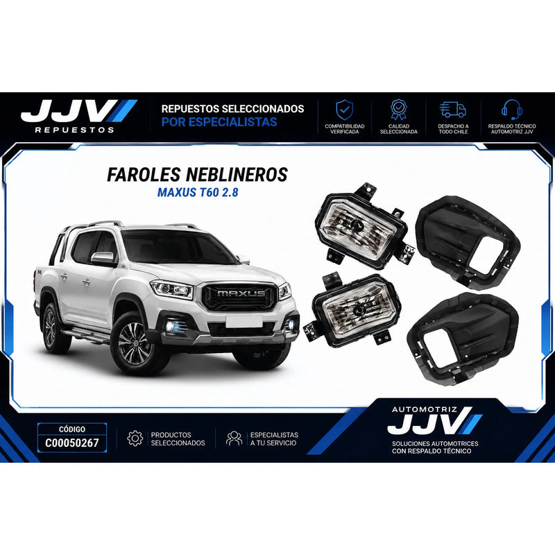 Kit Neblineros Para Maxus T60 2016-2022 Blanco