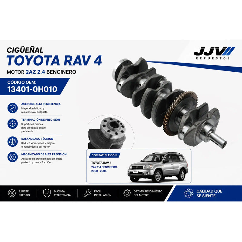 Cigueñal Toyota 2az 2az-fe 2.4 2010 2012 Rav4