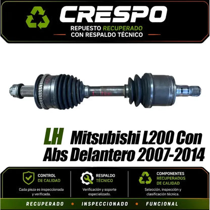 Eje Palier Lh Mitsubishi L200 Con Abs  2007-15 Crespo