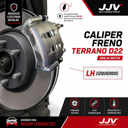Caliper Izquierdo  Oreja Recta Nissan Terrano 2.7 3.2