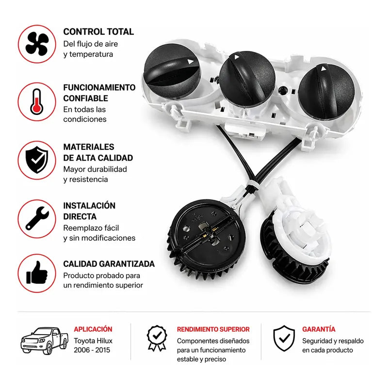Panel Control Calefaccion Toyota Hilux 2006-2015 Top Fire