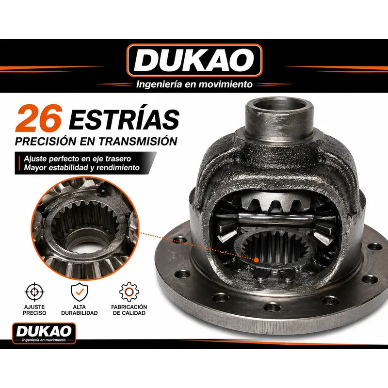 Caja Satelite Dmax 2.5 3.0 3.5 Trasera 26 Estrias  Dukao