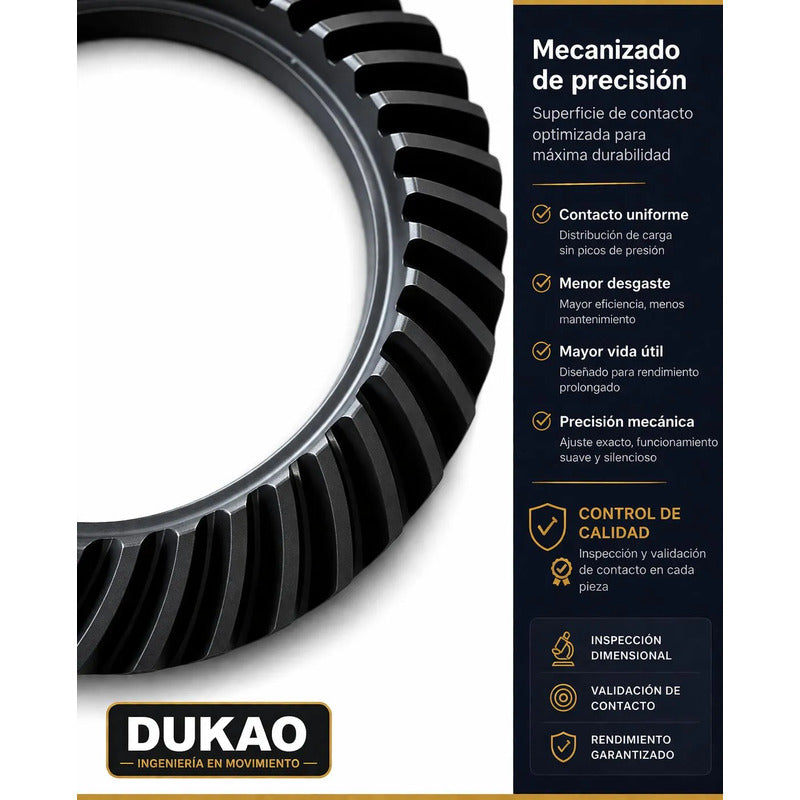 Diferencial Toyota Hilux Trasero 43x11 3.9 2006/15 Dukao