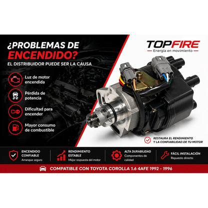 Distribuidor Toyota Corolla 1.6 4afe Electronico Top Fire
