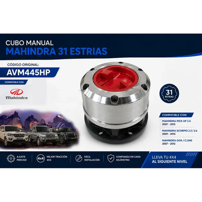 Cubo Traccion Mecanico Mahindra 31e