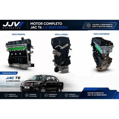 Motor Jac T6 2.0 Bencina 2016/2013 Jjv