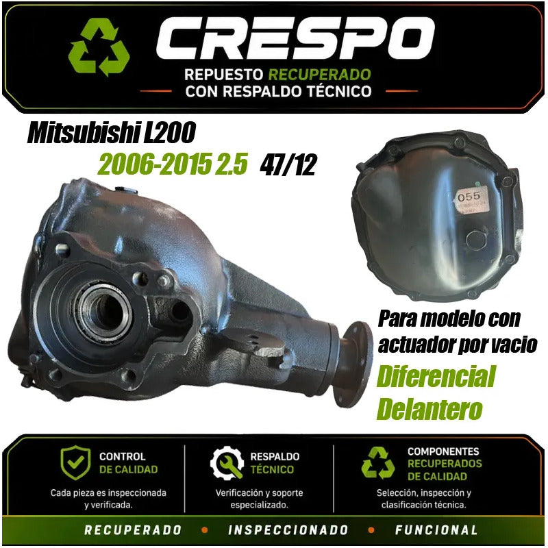 Diferencial Delantero Mitsubishi L200 47x12 2006 2015 2.5
