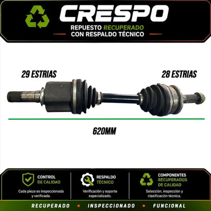 Eje Palier Izquierdo Ford Ranger 2.2 3.2 4x4 13-2019 Crespo