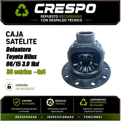 Caja Satelite Delantera Toyota Hilux 2006/15 3.0 1kd Crespo
