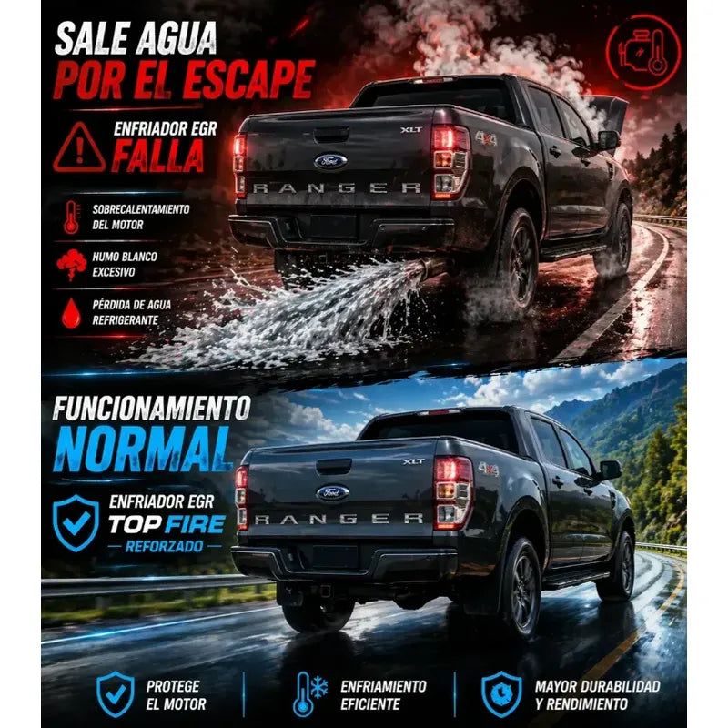 Enfriador Egr Mazda Bt50 3.2 2.2 2017-2023 Top Fire Gris